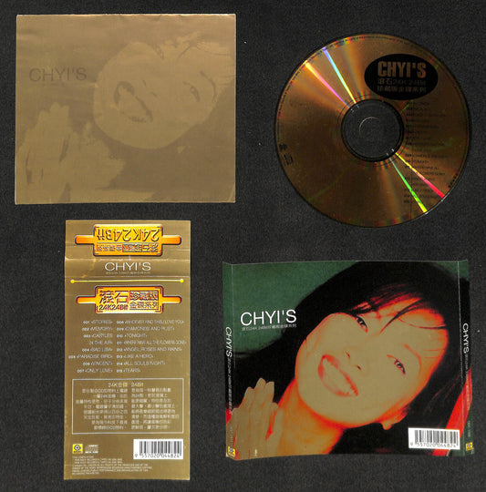 Taiwan Chiyu Chyi's 齐豫  24K 24BITS Gold Disc 1998 Mega Rare Malaysia CD FCS8226