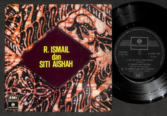 Malay R. Ismail & Siti Aishah 1973  Kassim Mador EMI Singapore 7" EP MEP534