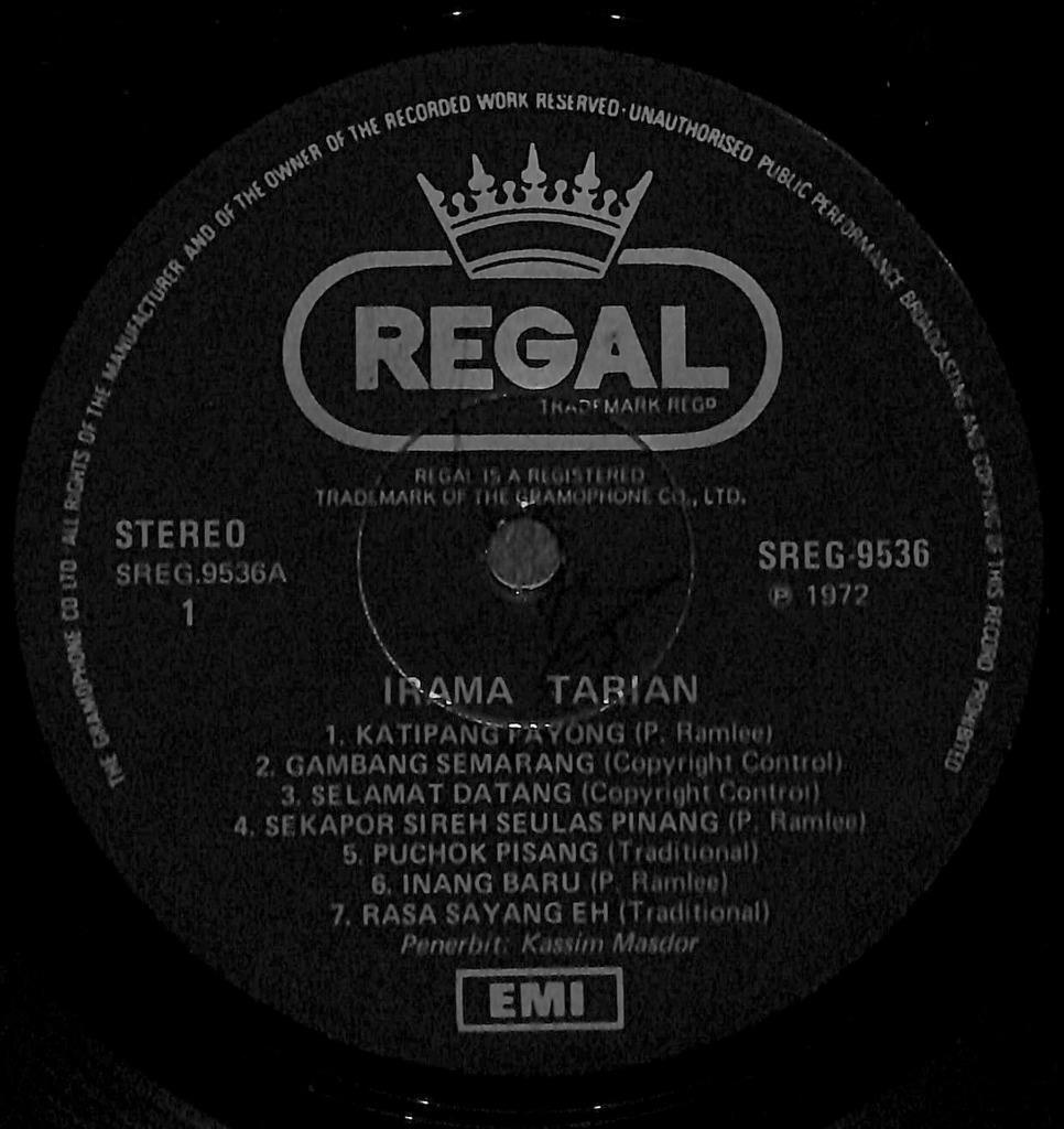 Irama Tarian P.Ramlee Traditional Costume Cover 1972 EMI Asia Malay LP MLP578