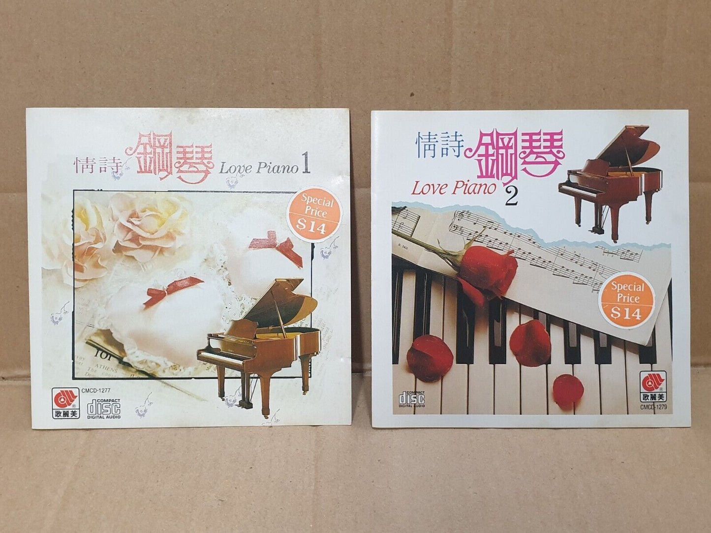 Love Piano 钢琴 Instrumental Famous Chinese Song Music CD Set Lot Of 2 FCS10289 C