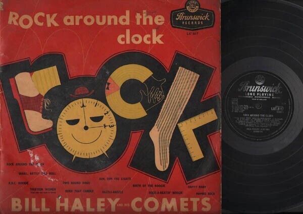 Bill Haley & His Comets Rock Around The Clock Brunswick England UK 2" LP ELP1437