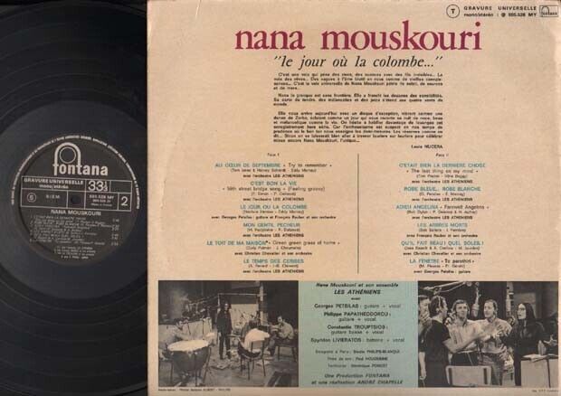 Nana Mouskouri Try To Remember Fontana France 12" LP ELP1700