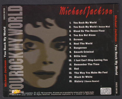 Michael Jackson On Cover You Rock My World Singapore CD FCS6072