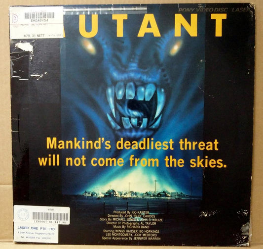 Horror Movie Mutant Bo Hopkins Mega Rare Japan Laserdisc Singapore Label LD1101
