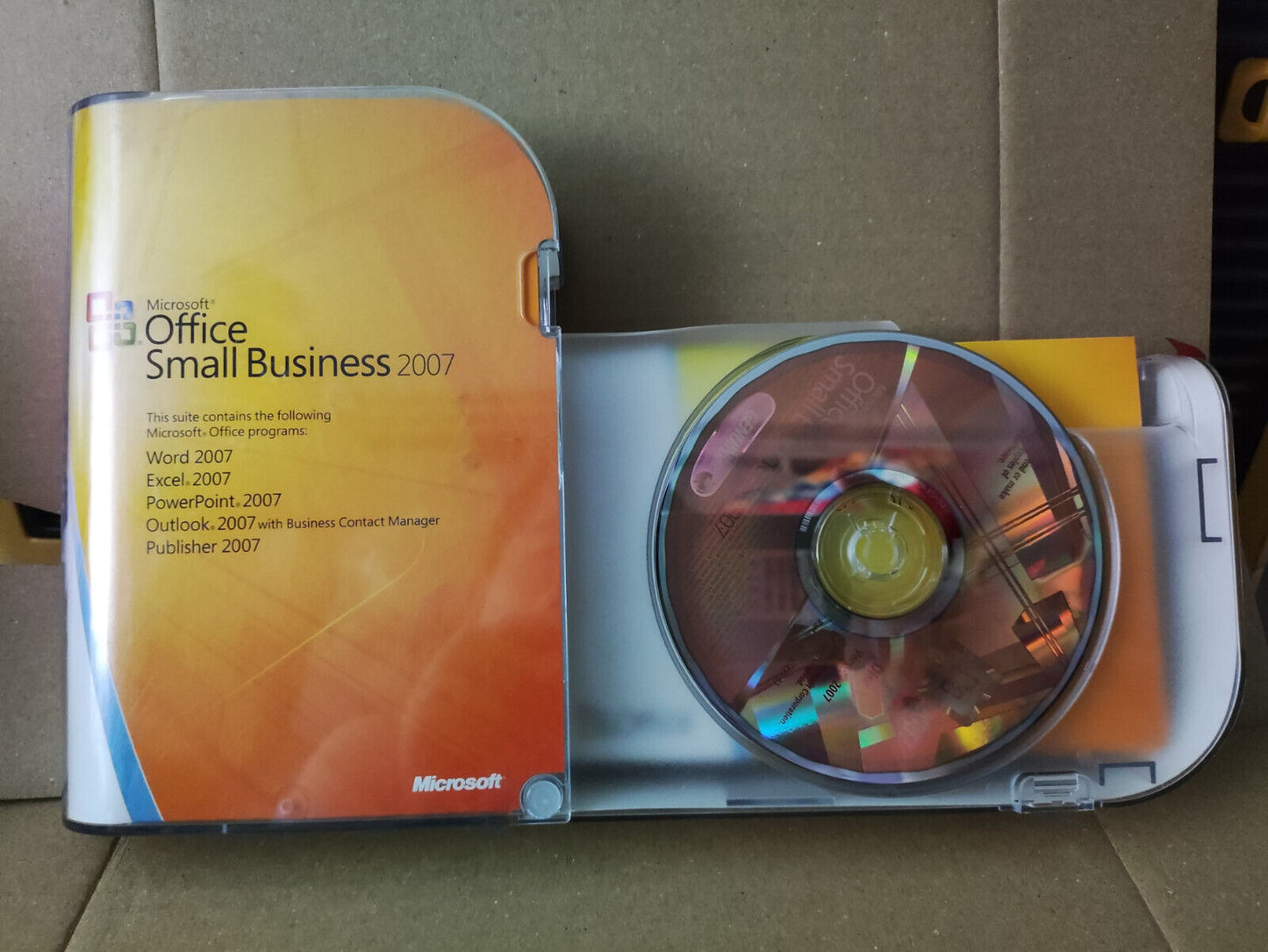 Used Microsoft Office Small Business 2007 Box With License Key (SW004)