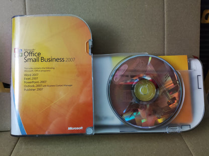 Used Microsoft Office Small Business 2007 Box With License Key (SW004)