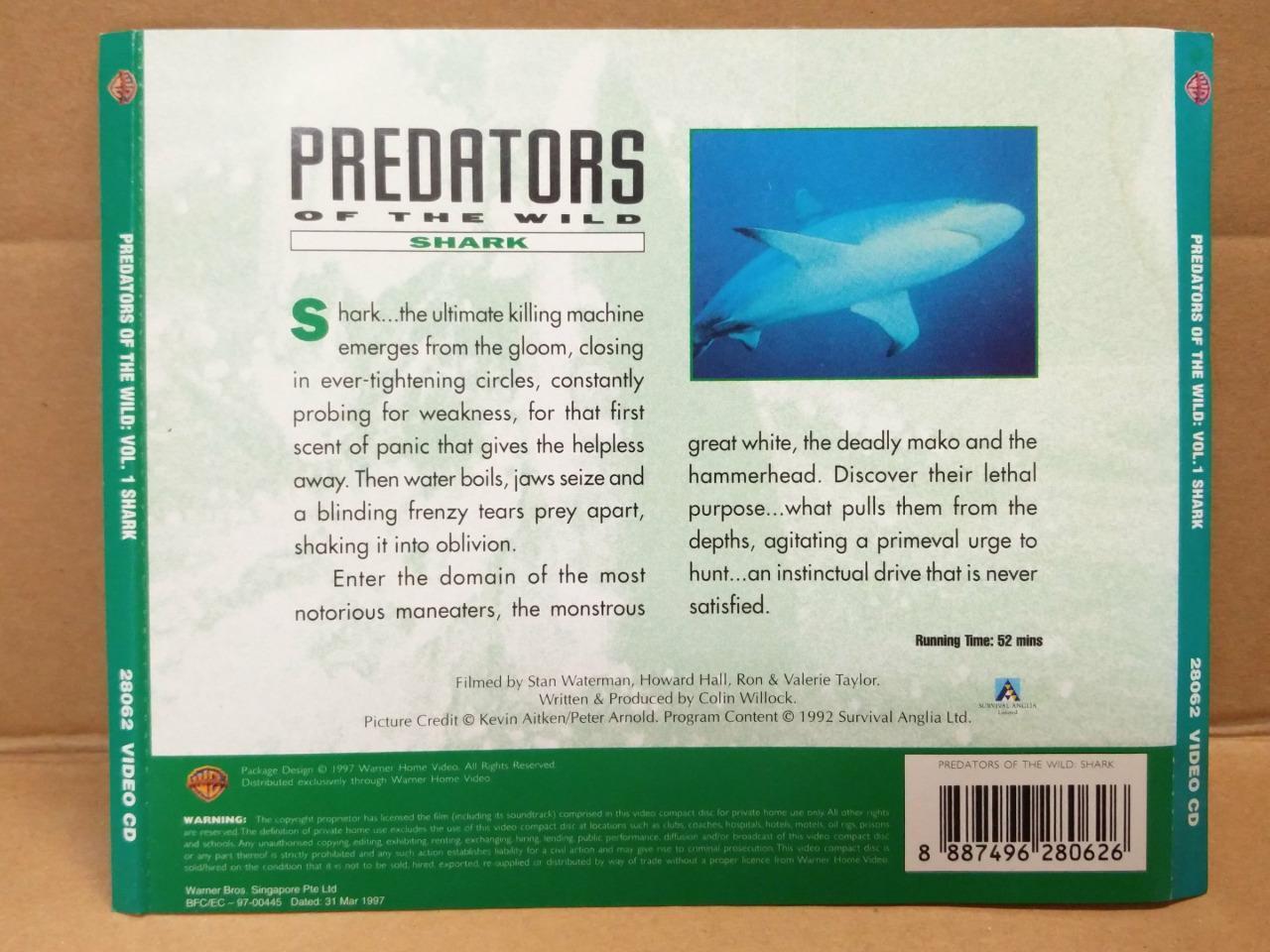 Time Warner Shark Predators Of the Wild Singapore VCD FCS8326