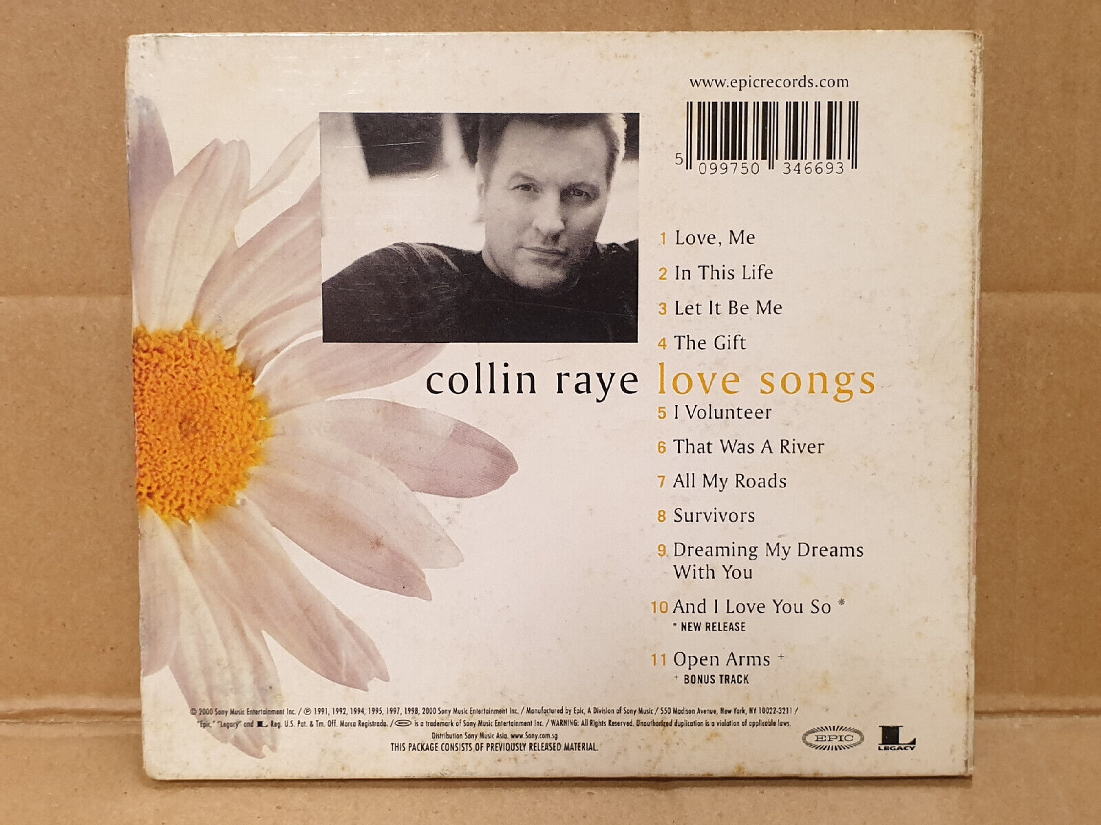 Collin Raye Love Songs In This Life The Gift English Asia Gold CD HDCD FCB2522