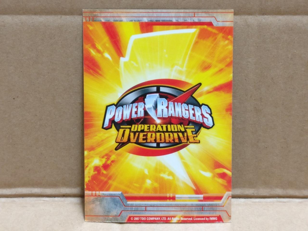 Power Rangers Operation Overdrive (5) Rare Singapore Video VCD & Card FCS9612