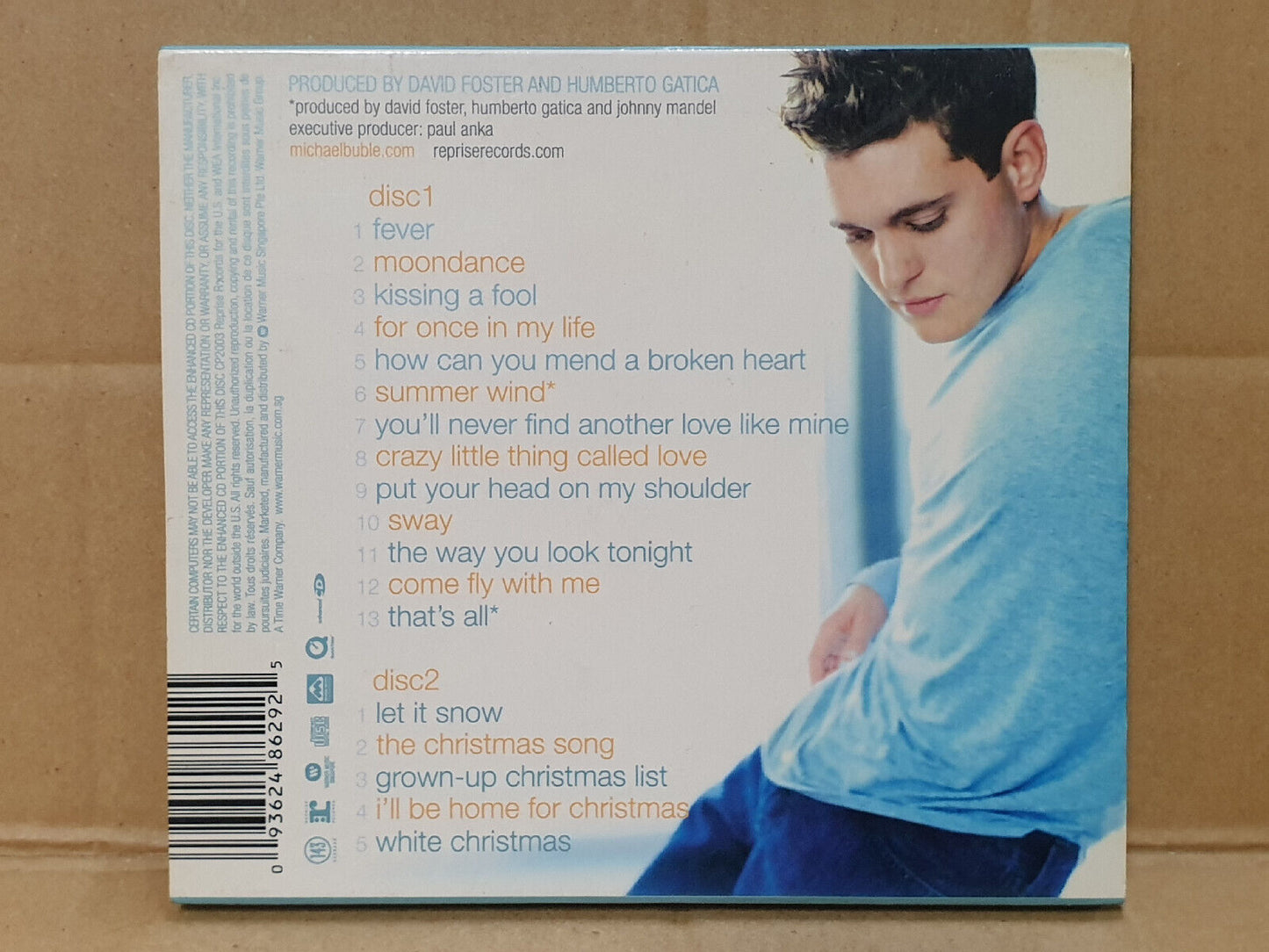 Michael Buble Let It Snow Fever Moondance 2003 English Singapore 2x CD (FCB2534)