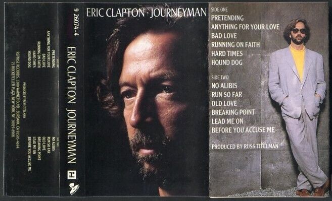 Eric Clapton Journeyman 1989 Mega Rare Reprise Malaysia Cassette CS429