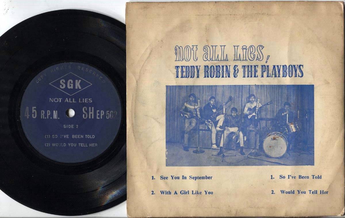 MEGA RARE Hong Kong Teddy Robin 泰迪罗宾 The Playboys Band English Songs EP CEP2278