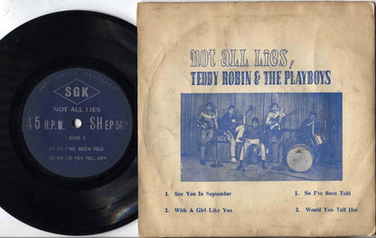 MEGA RARE Hong Kong Teddy Robin 泰迪罗宾 The Playboys Band English Songs EP CEP2278