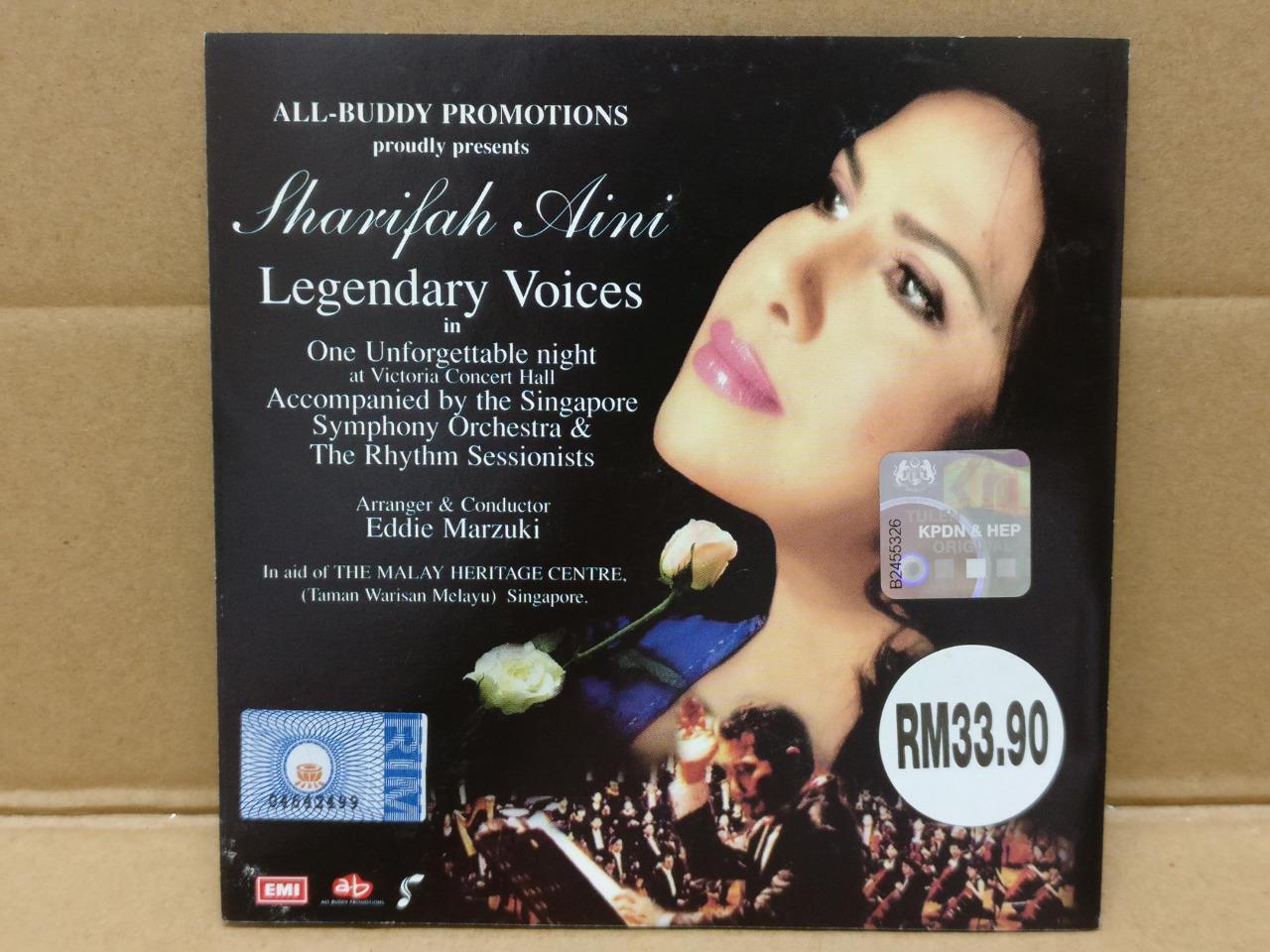 Malay Diva Sharifah Aini 2000 EMI Rare Malaysia Video CD 2x VCD FCS9006
