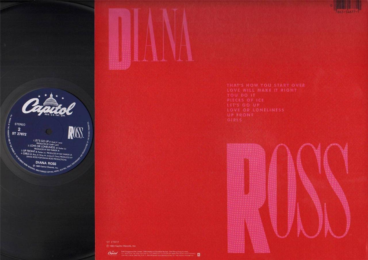 Mega Rare Diana Ross That's How You Start Over 1983 EMI Singapore 12" LP ELP2122