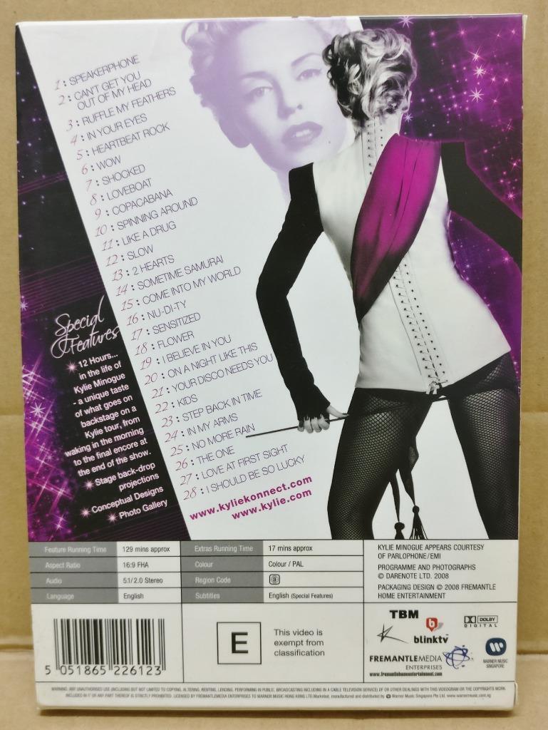 Kylie Minogue 2008 Live At the O2 Arena Mega Rare Singapore DVD FCBL102