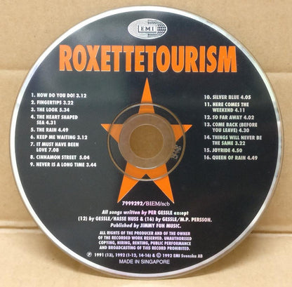 Roxette Tourism 1992 Mega Rare EMI Made In Singapore CD FCS9360