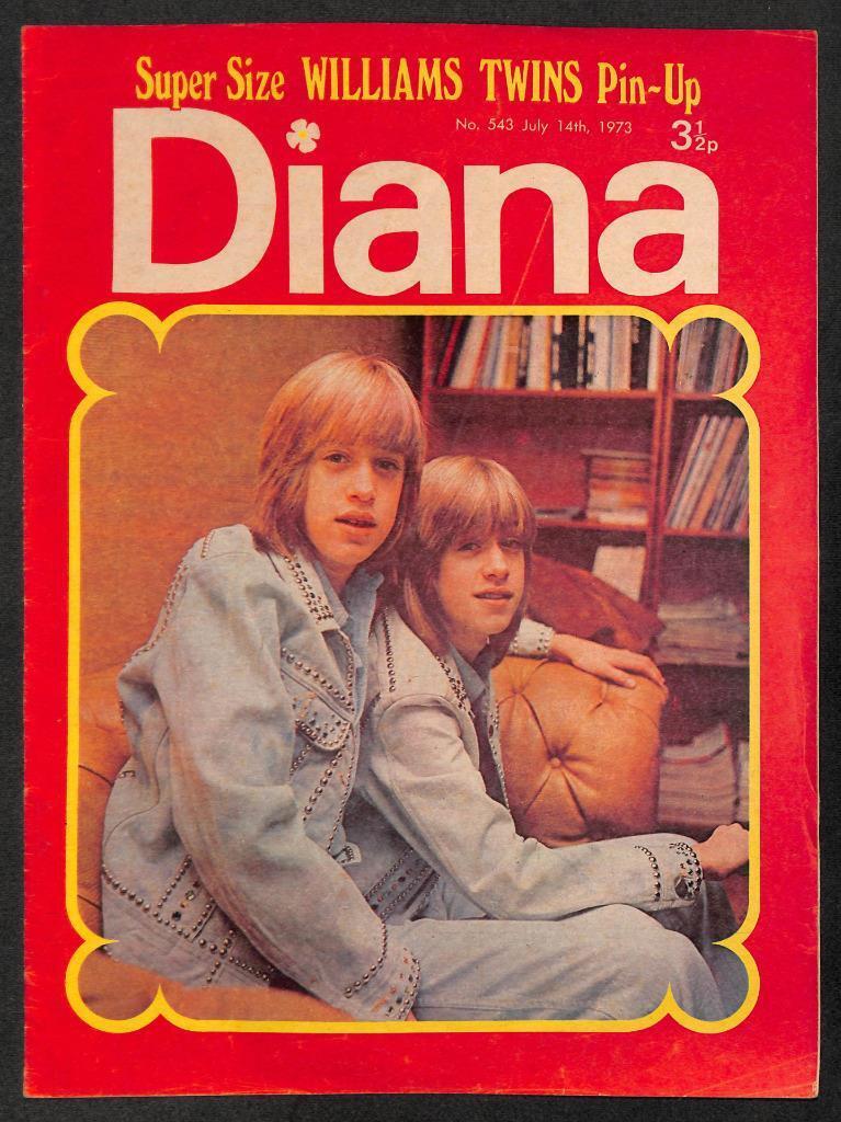 Vintage Diana Magazine 1973 Paul McCartney Williams Twins David Cassidy (MZ078)