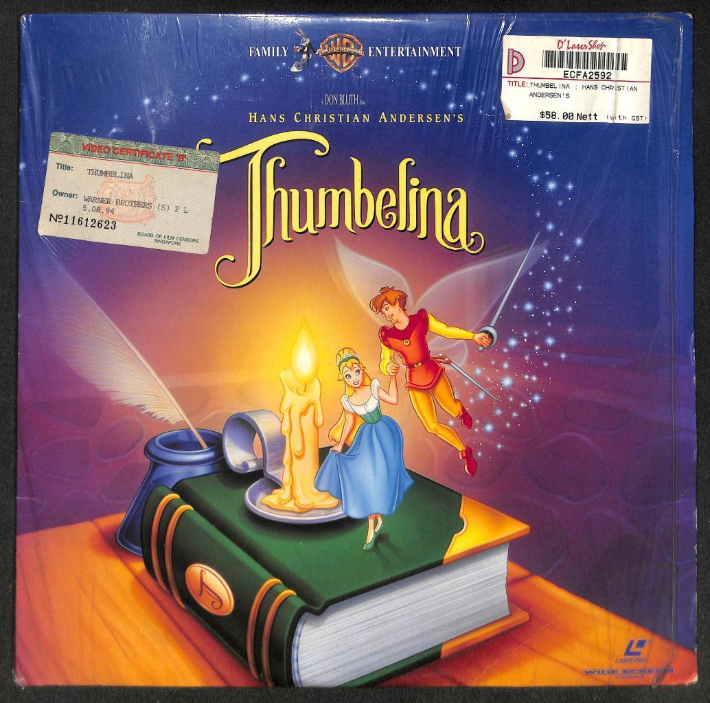 Warner Cartoon Animation Fairytale Thumbelina USA LD Laserdisc LD1325