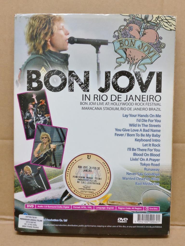 Bon Jovi In Rio De Janeiro Concert Mega Rare Malaysia DVD FCBL083