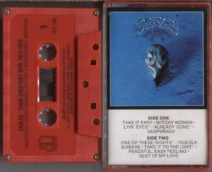 Eagles Greatest Hits 1971-1975 Elektra 1976 Rare USA Red Cassette 卡帶 磁帶 CS894
