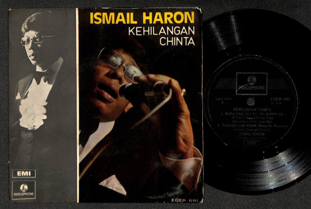 Mega Rare Singapore Malay Ismail Haron Kehilangan Chinta 1970 EMI 7" EP MEP524