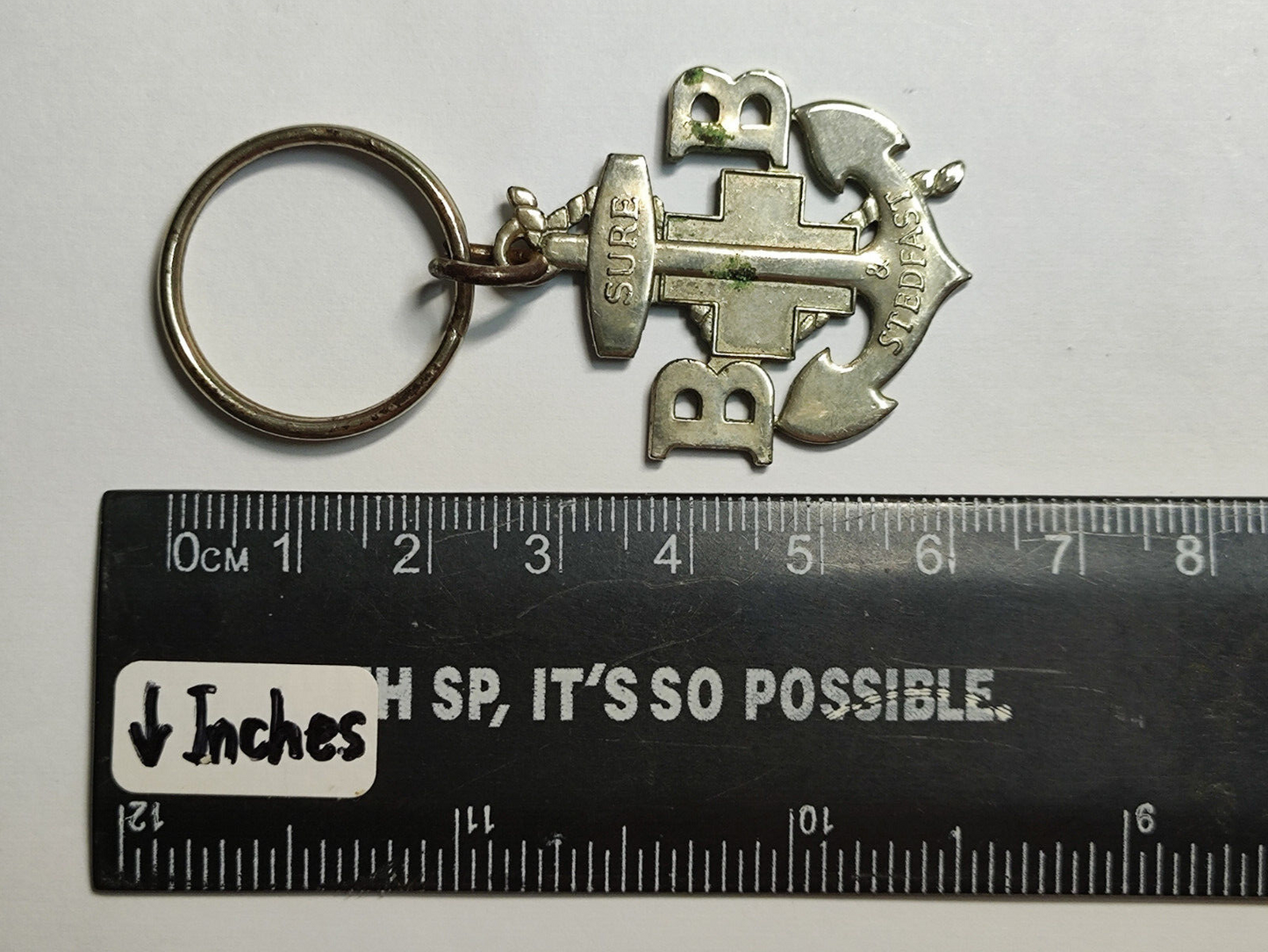 AMM68 VINTAGE KEYCHAIN KEYRING SINGAPORE THE BOY'S BRIGADE (JF111)