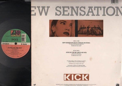 INXS New Sensation Band Gun In The Sky 1988 Atlantic Label USA LP 12" ELP1611
