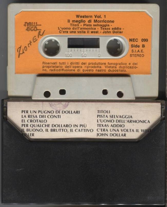 Western Cow Boy Il Meglio Di Morricone Duck Records Rare Italy Cassette CS771