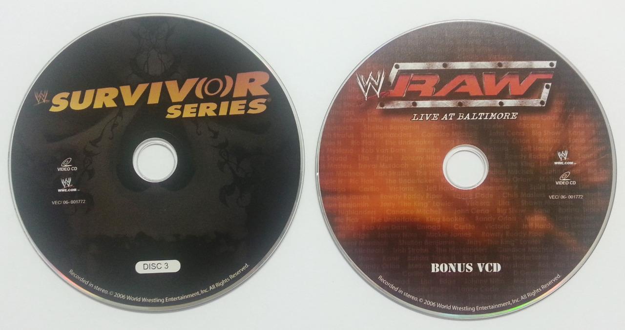 WWE Wrestling Survivor Series 2006 Singapore Only 3+1 Bonus VCD Video CD FCS5871