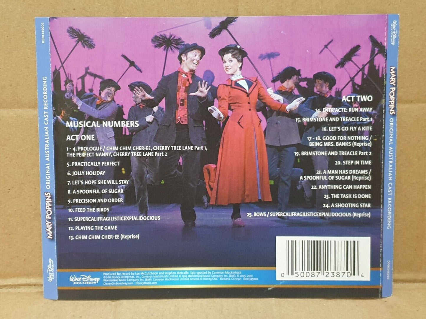 Disney Mary Poppins Musical Live Cast Recording 2011 English CD (FCS10253)