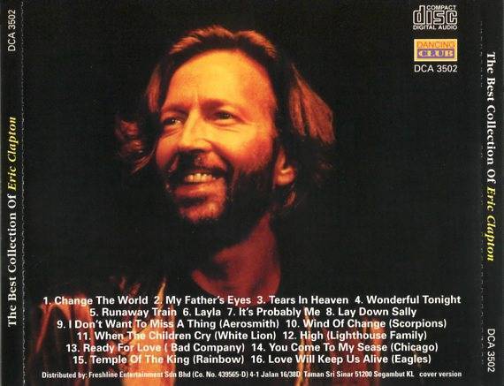 Mega Rare Eric Clapton On Cover Malaysia CD FCS4507