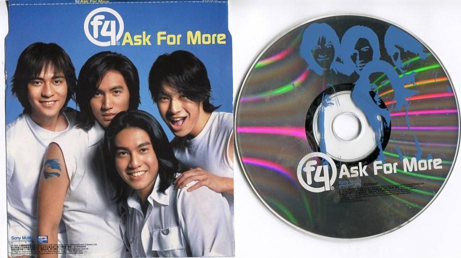 Taiwan F4 Pepsi Advertising Song Ask For More 2002 Singapore Only CD FCS4366