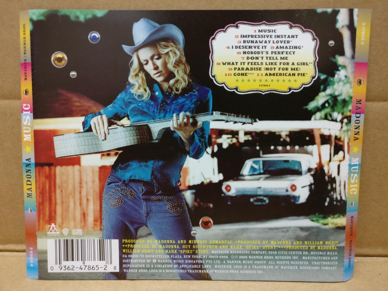 Mega Rare Madonna MUSIC Cowboy Hat 2000 Singapore CD FCS8850