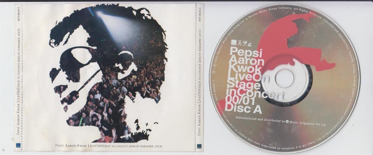 Hong Kong Aaron Kwok 郭富城 PEPSI 2001 Rare Singapore Karaoke 2x VCD FCS2309