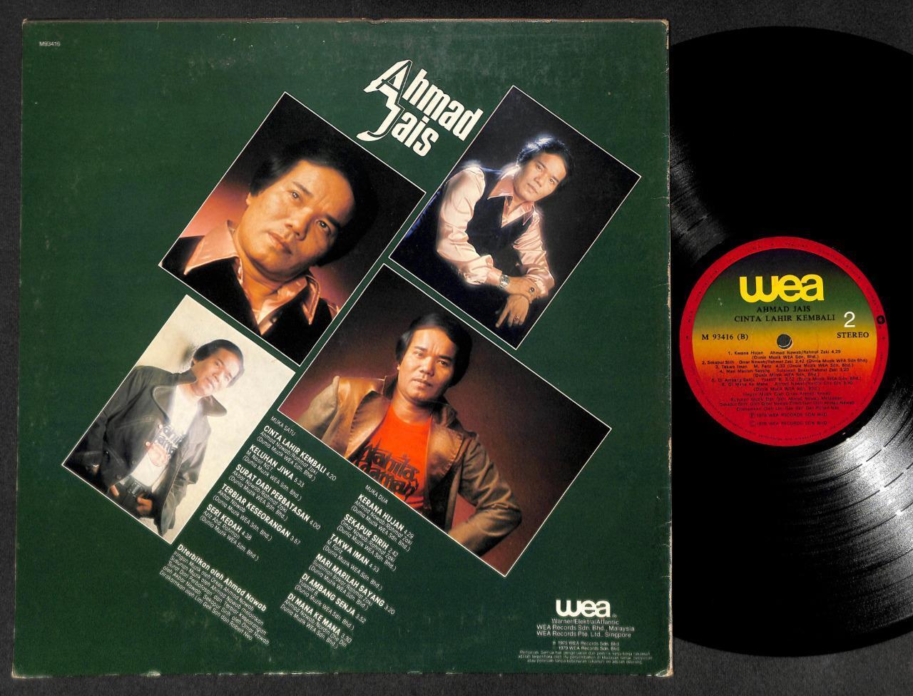Mega Rare Malaysia Ahmad Jais Cinta Lahir Kembali WEA 1979 Malay LP 12" MLP514