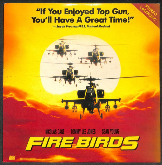 Movie Fire Birds Nicholas Cage Tommy Lee Jones Rare Japan Laserdisc LD1567