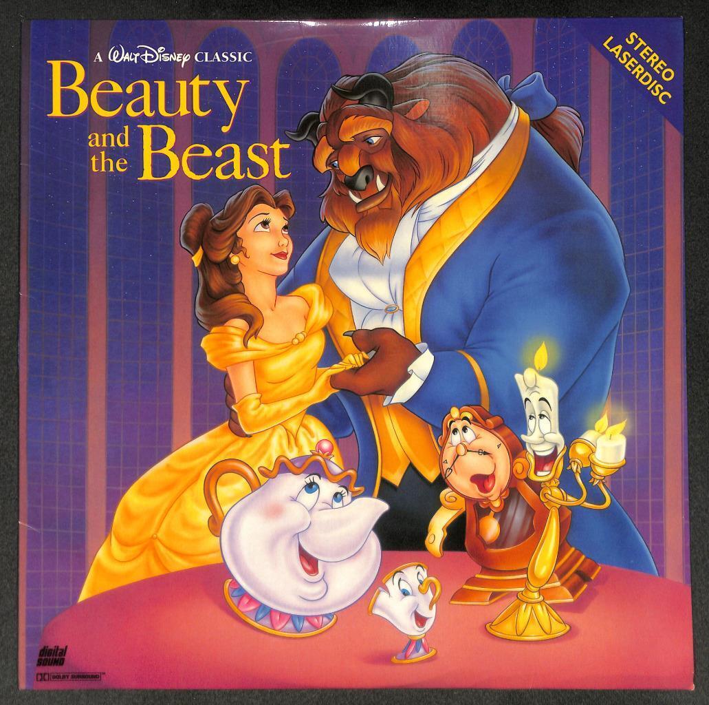 Walt Disney Movie Beauty & The Beast Cartoon Rare Japan English Laserdisc LD1682