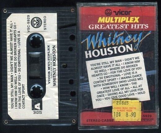 Whitney Houston Greatest Hits Rare Philippines Cassette w/ Lyrics Booklet CS070