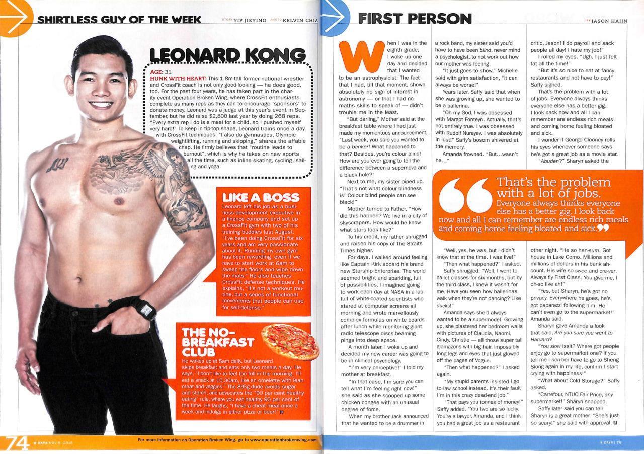 8 Days  Singapore Magazine Daniel Craig Bond 007 Handsome Macho Man (8D1307a