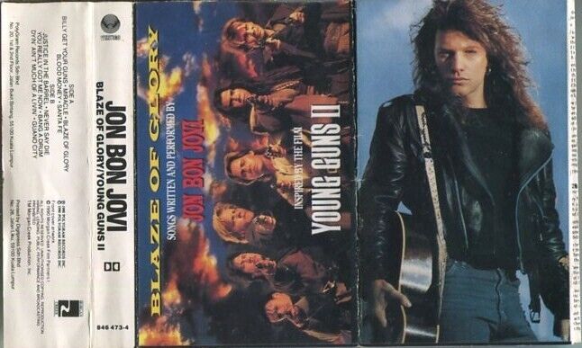 Jon Bon Jovi 1990 Young Guns II OST Mega Rare Polygram Malaysia Cassette CS112