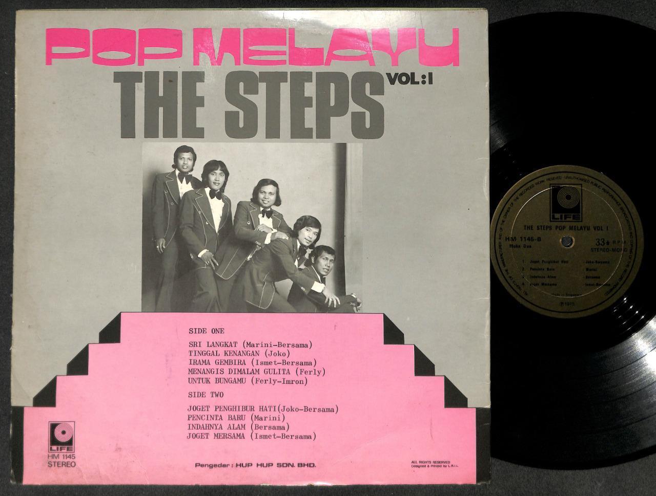 Rare Indonesia Malay The Steps Band Vol.1 Pop Melayu Life Label 12" LP MLP536