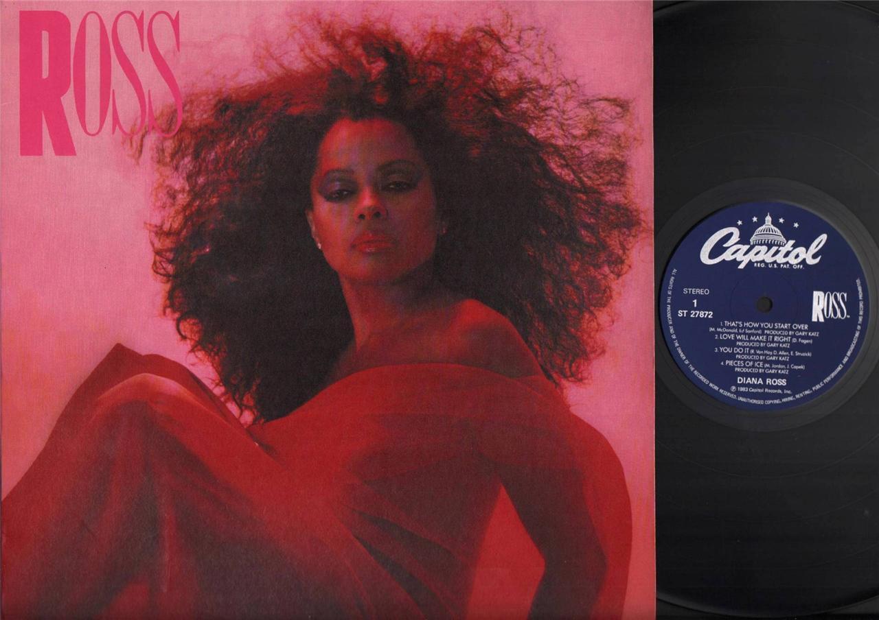 Mega Rare Diana Ross That's How You Start Over 1983 EMI Singapore 12" LP ELP2122