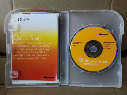 Used Microsoft Office Home and Business 2010 With License Key (SW012)