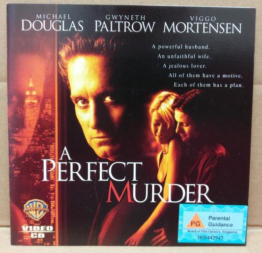 Movie A Perfect Murder Michael Douglas Gwyneth P. Singapore 2x VCD FCS8301