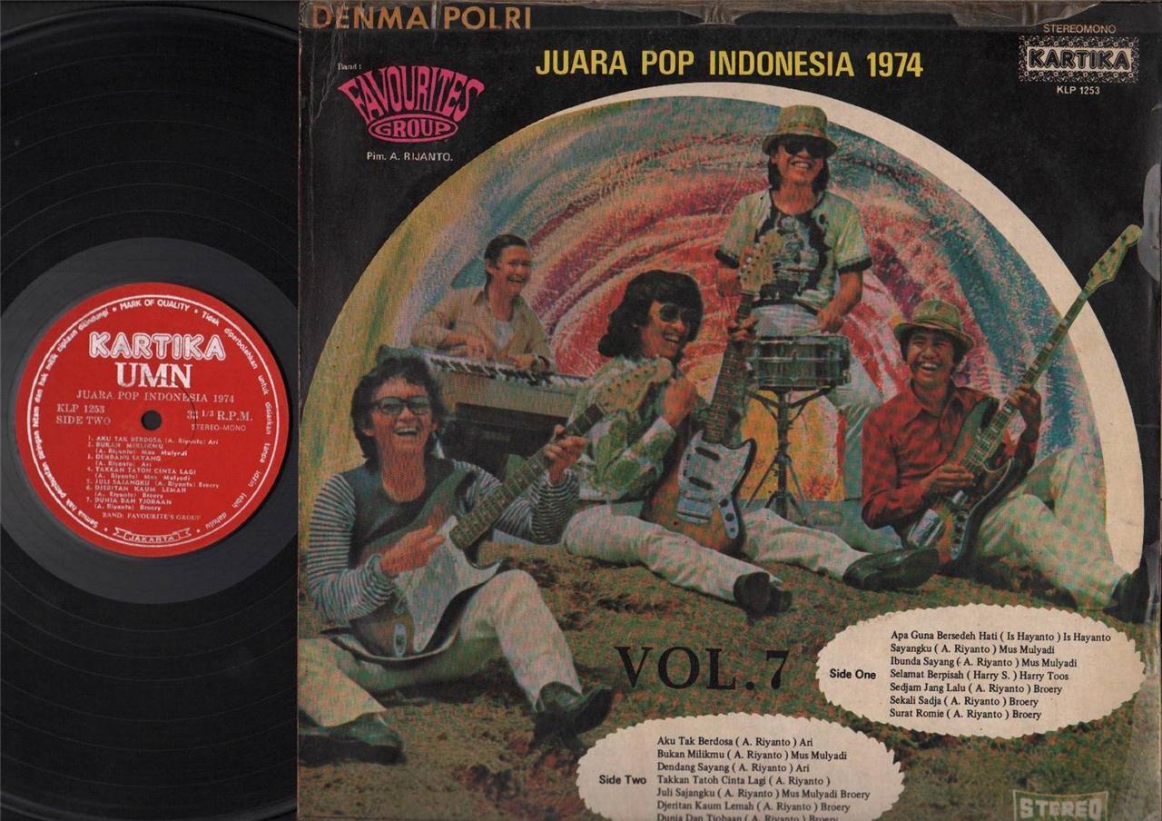 Malay Pop Indonesia 1974 & Favourite's Group Broery Mus Mulyadi 12" LP MLP300