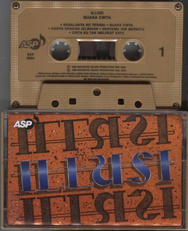 Mega Rare Malay Rock Band Illusi 1989 Suara Cinta BMG Singapore Cassette CS960