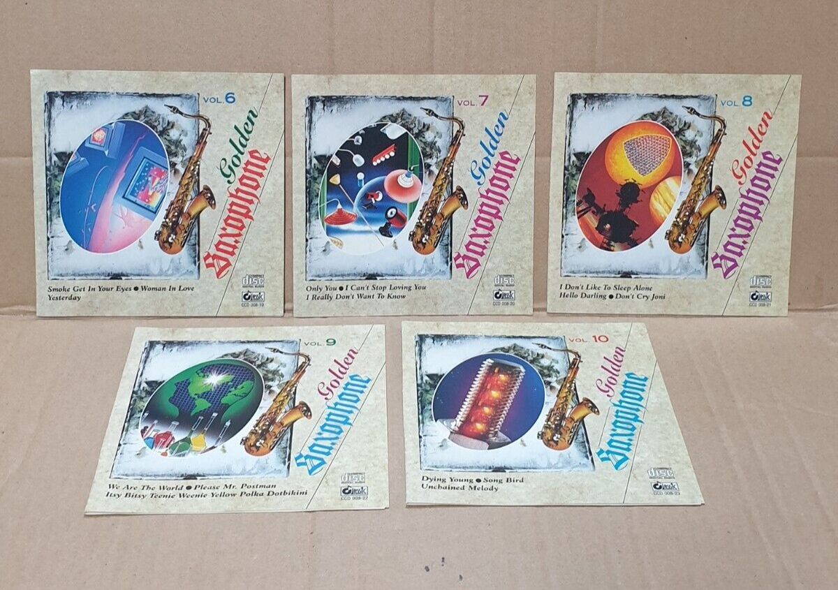 Golden Saxophone Instrumental Music English Oldies 10x CD Lot Of 10 (FCS10317) H
