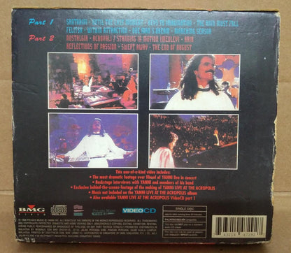 YANNI Live At The Acropolis 1996 Mega Rare BMG Malaysia 2x VCD Video CD FCB1140