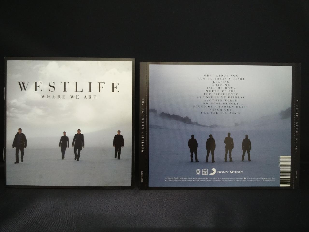 Westlife Where We Are 2009 Mega Rare Sony Music Singapore CD FCS8104